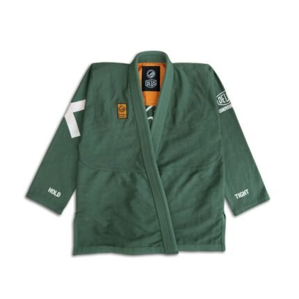 Limited-edition Shoyoroll x Deus Ex Machina BJJ Gi with 450 GSM pearl weave jacket, canvas pants, and custom embroidery for Brazilian Jiu-Jitsu