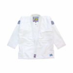 Shoyoroll Batch 90 BJJ Gi in White Skies V2 retro design, featuring pearl weave top and cotton twill pants for Brazilian Jiu-Jitsu training.