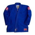 Shoyoroll Batch 41 SuperLite Retro BJJ Gi, displayed front view. The gi features a clean, classic design with bold retro patches and embroidery on the chest, shoulders, and sleeves. Made from lightweight, breathable fabric with a minimalistic style perfect for training or competition.
