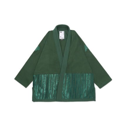 IBJJF Gi Albino & Preto Wrasse Green front view