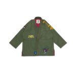 IBJJF legal BJJ gi Albino and Preto Gundam Wing Olive