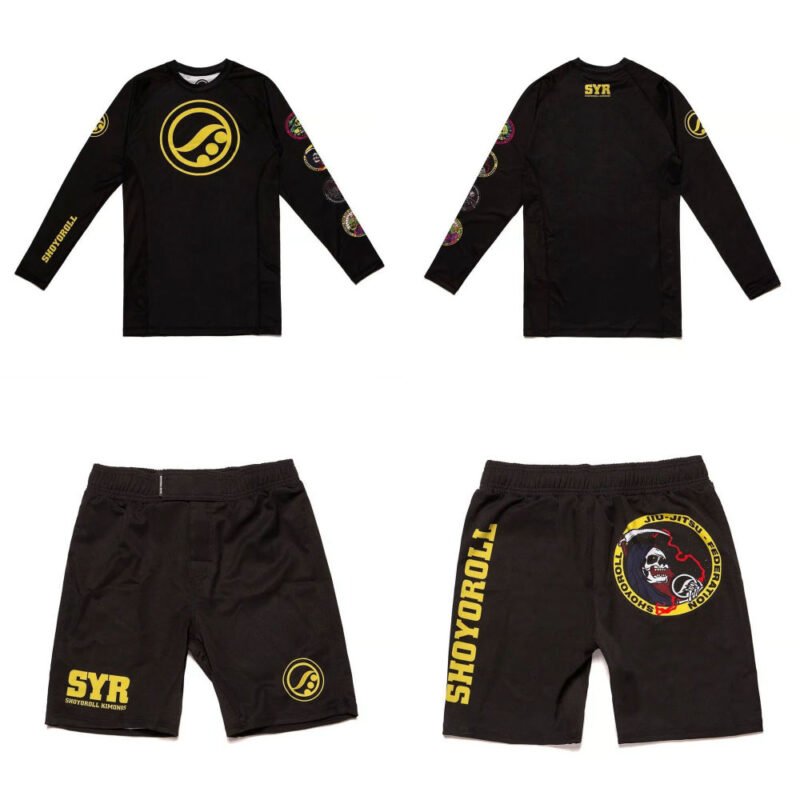Rash guard for grappling Shoyoroll Batch #106 LS and Shorts