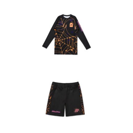 Albino & Preto Zombie Call rash guard LS and shorts BJJ gear