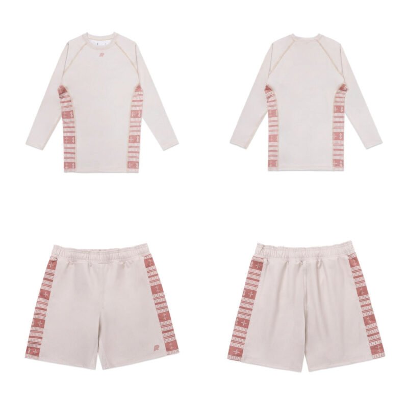 Performance rash guard shorts set Sand MMA BJJ gear