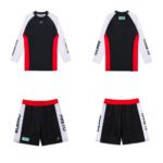 Rash Guard for Training Albino & Preto Accelerate LS