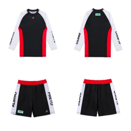 Rash Guard for Training Albino & Preto Accelerate LS