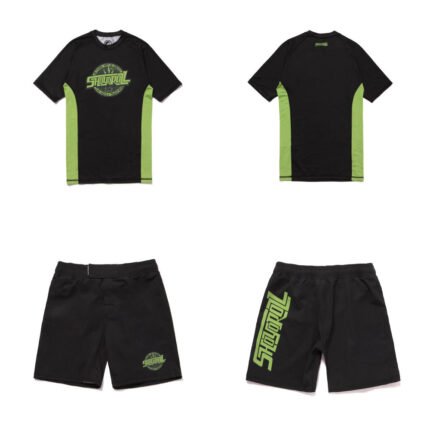 IBJJF legal rash guard Shoyoroll 95 Competitor Training SS rash guard and shorts, lightweight, breathable, and competition-ready