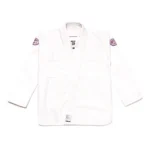 BJJ Uniforms – Shoyoroll Quick Strike IX PMB VI Pink on White - Image 2