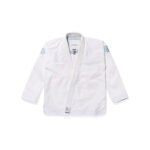 450 GSM BJJ gi Shoyoroll Quick Strike III PMB III Blue Pink on White front view