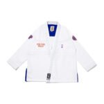 BJJ Gi for sale Albino & Preto A&P x NBA Knicks White, premium competition BJJ gi