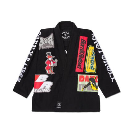 Shoyoroll x Born x Raised black buy jiu jitsu gi front view