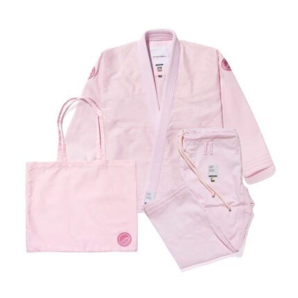 BJJ Gi Kimono Shoyoroll Quick Strike VII Rhodonite Pastel Pink front view