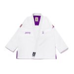 BJJ Kimonos Albino & Preto A&P x NBA Lakers White, premium competition-ready BJJ kimono