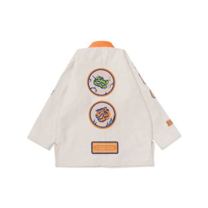 Preshrunk BJJ Gi Albino & Preto NESM GI Unbleached, durable and lightweight for training and competition