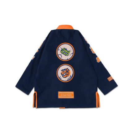 Athletic BJJ Gi Albino and Preto NESM GI Navy, lightweight and durable for BJJ training and competition