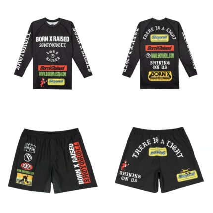 Shoyoroll Born x Raised rash guard LS and shorts full set
