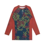 Albino and Preto A&P x Sig Zane x FITTED Bjj Rash Guard shorts LS (Clay) - Image 2