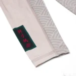 Albino and Preto Origami Rash Guard LS and shorts (Sand) - Image 3