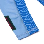 Albino and Preto Origami Rash Guard LS and shorts (Lobelia Blue) - Image 3