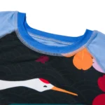 Albino and Preto Origami Rash Guard LS and shorts (Lobelia Blue) - Image 5