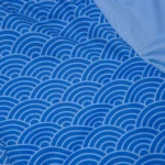 Albino and Preto Origami Rash Guard LS and shorts (Lobelia Blue) - Image 9