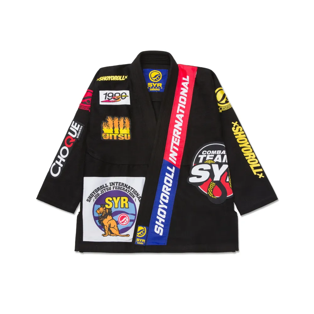 BJJ Gi Competition Shoyoroll Batch #141 Federation V3 Black BJJ Gi Competition Shoyoroll Batch #141 Federation V3 Black premium kimono for Brazilian Jiu-Jitsu training and tournaments