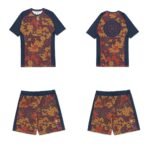 Rash guard set Albino Preto A&P x Sig Zane FITTED Blue BJJ no gi