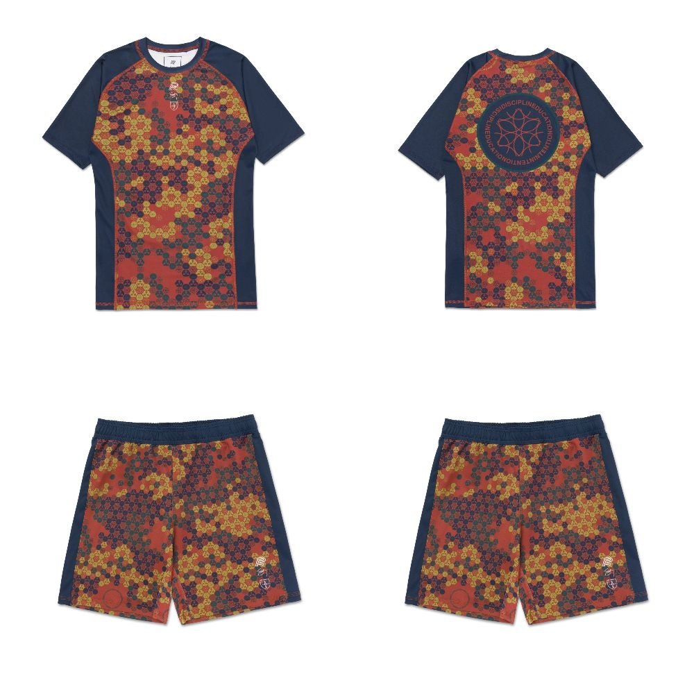 Rash Guard Set Blue Albino Preto A&P Sig Zane FITTED Rash guard set Albino Preto A&P x Sig Zane FITTED Blue BJJ no gi