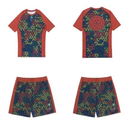 BJJ MMA Set Clay Rash Guard & Shorts Albino & Preto x Sig Zane