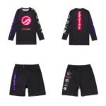 Rashguard BJJ Shoyoroll Federation V2 Rashguard and Shorts Set Black