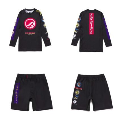 Rashguard BJJ Shoyoroll Federation V2 Rashguard and Shorts Set Black
