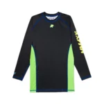 Albino and Preto Apex MMA BJJ Set black long sleeve rash guard and grappling shorts for no gi training - Image 2