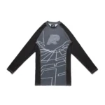 Albino and Preto Batch #82 Bjj MMA Building Blocks LS Rash Guard and shorts set - Image 2