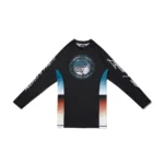 Albino and Preto Batch #89 Liquid Flow MMA Bjj Rash Guard LS and shorts - Image 2