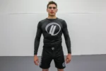 Albino and Preto A&P x Lucas Lepri Bjj No Gi Rash Guard SS and shorts - Image 2
