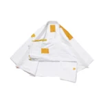 Albino and Preto Batch #94 Monochromatic Bjj Herringbone Gi Classic (Orange) white - Image 4
