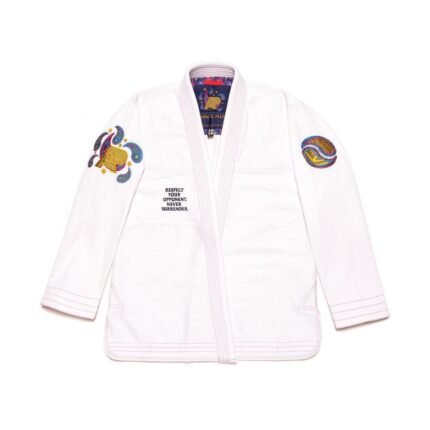 Paisley White Bjj Gi Albino and Preto Batch #45 lightweight Brazilian Jiu Jitsu gi