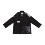 Albino and Preto Batch 82 Building Blocks BJJ Gi in premium 450gsm weave with matching drawstring gear bag.
