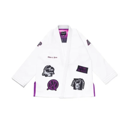 BJJ Gi No Mercy White by Albino and Preto Batch #85 premium Brazilian Jiu-Jitsu gi for training and competition