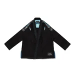 Liquid Flow BJJ Gi Albino and Preto Batch #89 black Brazilian Jiu Jitsu uniform front view