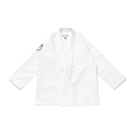 Essential BJJ Gi Albino and Preto Batch #90 White Kimono lightweight Brazilian Jiu-Jitsu uniform for training and competition
