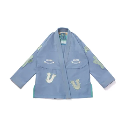 Out To Adapt BJJ Gi Albino and Preto Batch #91 Blue kimono lightweight Brazilian Jiu-Jitsu training uniform