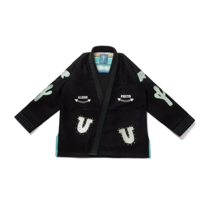 Out To Adapt BJJ Gi Albino and Preto Batch #91 Black kimono lightweight Brazilian Jiu-Jitsu training uniform