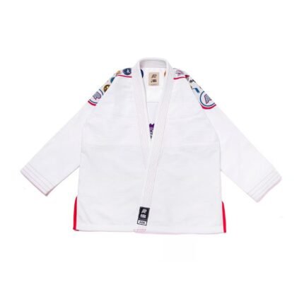 NBA Conference BJJ Gi white Albino and Preto A&P x NBA Western Conference Brazilian Jiu-Jitsu kimono lightweight pearl weave