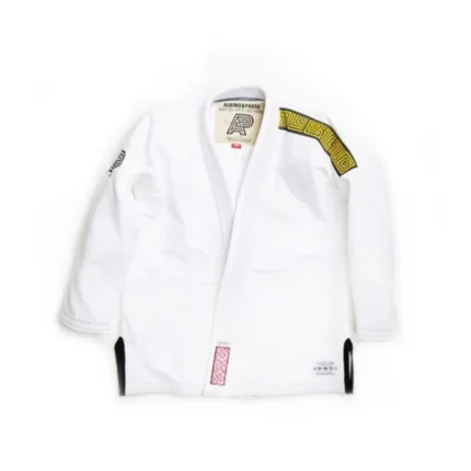 Albino and Preto Batch #6 white BJJ gi white kimono lightweight Brazilian Jiu-Jitsu uniform for training and competition