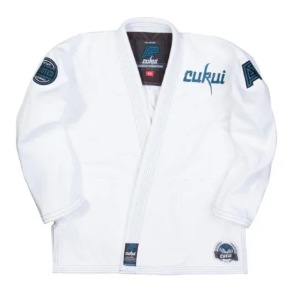 Albino and Preto Batch #10 A&P x BJJ Gi Cukui white premium Brazilian Jiu-Jitsu gi for training and competition