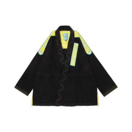 Albino & Preto A&P x SpongeBob SquarePants 2 BJJ Gi in black featuring premium weave, reinforced stitching, and playful cartoon-inspired design