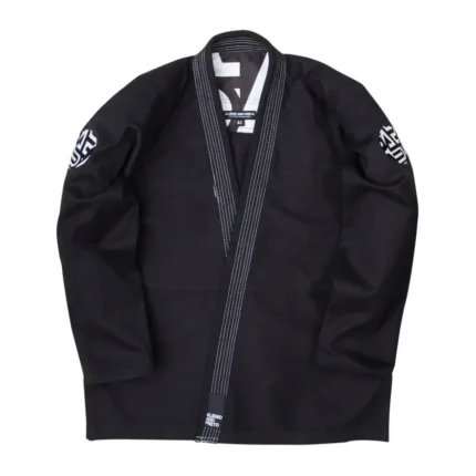 Albino and Preto Batch #19 BJJ Gi Distract Attack Black lightweight Brazilian Jiu-Jitsu gi for competition and academy training