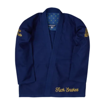Albino and Preto Batch #31 BJJ Gi Snakes navy lightweight Brazilian Jiu-Jitsu gi for competition and academy training