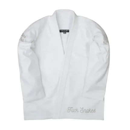 Albino and Preto Batch #31 BJJ Gi White Snakes lightweight Brazilian Jiu-Jitsu gi for academy training and competition